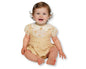Baby Girls Dress Romper with Chiffon Pleat and Flower Print (NB-9m) (PK6) - BIS-2120-6385
