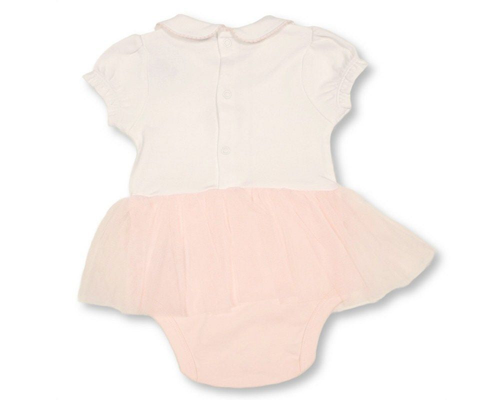 Baby Girls Dress Romper with Floral Embroidery and Lace (NB-9m) (PK6) - BIS-2120-6391