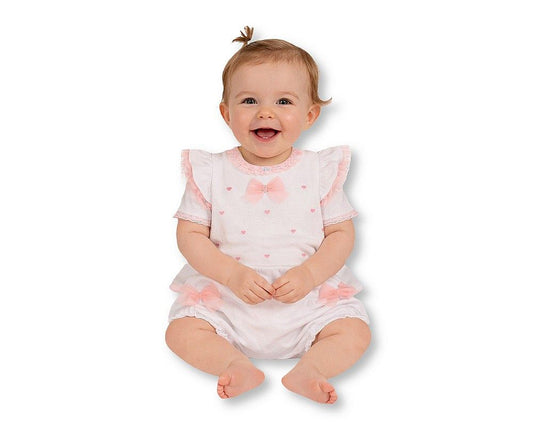 Baby Girls 2 pcs Short Set with Bows - Hearts (NB-9m) (PK6) - BIS-2120-6397