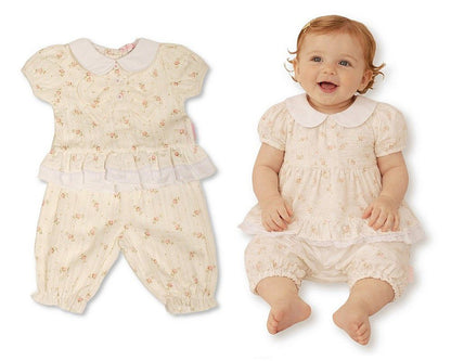 Baby Girls Floral 2 Pieces Set with Bow (NB-9m) (PK6) BIS-2120-6437