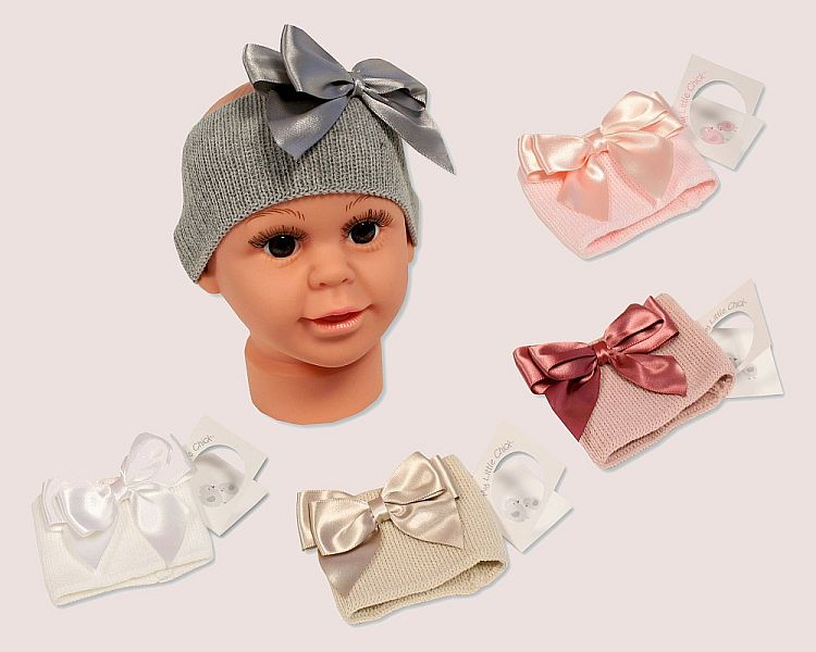 Baby Headband with Bow - 5 Colours (OneSize) (PK6) BW-0503-0626