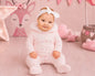 Knitted Baby Girls All-In-One with Fur Hood (NB-9m) (PK6) - BW-10-1265