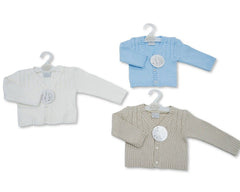 Knitted Baby Boys Cotton Cardigan (PK6) (NB-9m) BW-10-3005
