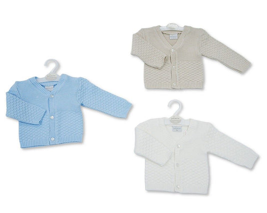 Knitted Baby Boys Cotton Cardigan (PK6) (NB-9m) BW-10-3006