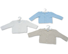 Knitted Baby Boys Cotton Cardigan (PK6) (NB-9m) BW-10-3007