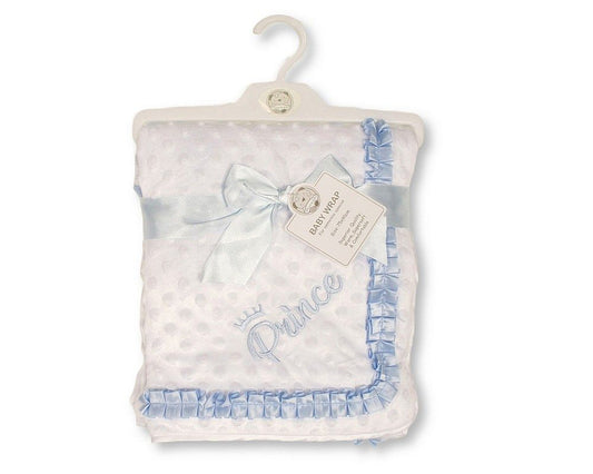 Baby Velour Bubble Wrap with Lace - Prince (PK1) (75x90cm) BW-112-2032