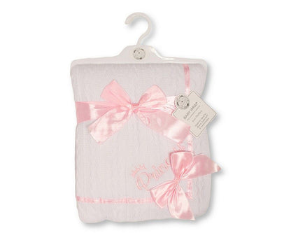 Baby Wrap with Bow and Lace - Prince (PK1) (75x90cm) BW-112-2035