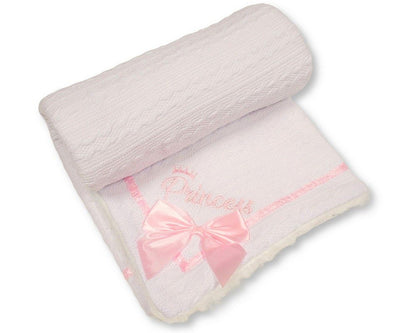 Baby Wrap with Bow and Lace - Prince (PK1) (75x90cm) BW-112-2035