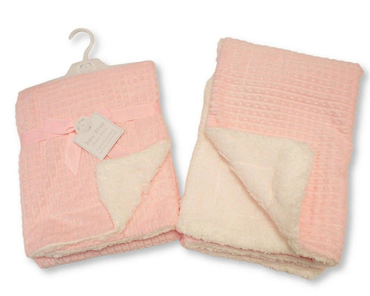Baby Flannel Sherpa Wrap (75x100cm) (PK1) BW-112-2042