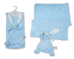 Baby Fleece Blanket and Bunny Comforter Set - Sky (75x100cm) (PK6) BW-112-2043s