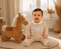 Baby Velour All in One with Smocking - Rabbit (NB-6m) (PK6) - BW-13-441