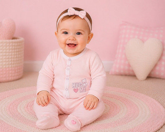 Baby Girls 2 pcs Set - Hug Me (NB-6m) (PK6) - BW-13-452