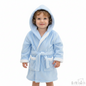 Children's Blue Coral Fleece Hooded Robe - 2/6 Years - FBR17-B