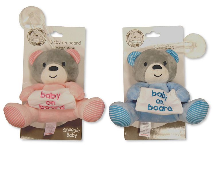 Soft Toy with ' Baby on Board ' Sign (15cm) (PK6) GP-25-0869