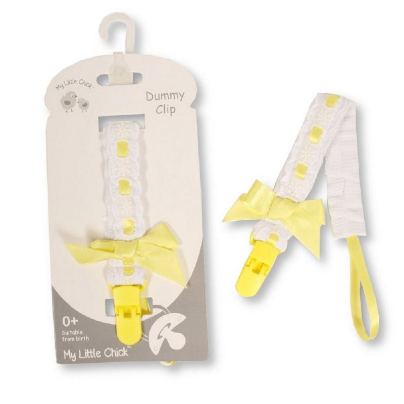 Baby Dummy Clip with Lace Band and Bow (PK6) Gp-25-1124