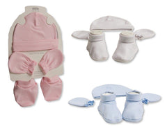 Baby Hat Mitten and Booties Set (0-3m) (PK6) GP-25-1284