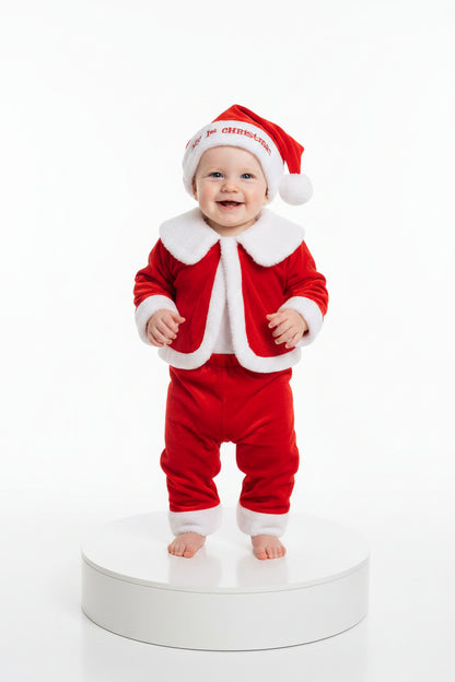 Baby Boys Santa Claus 3 Pieces Dress Up Set - My First Christmas (0-12m) (PK6) GP-25-1327