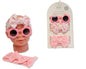 Baby Girls 2 Headbands with Bow and Sunglasses Set - Pink (0-6m) (PK6) GP-25-1396