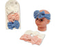 Baby Girls 3 Headbands with Bow Set - 3 Colours (0-6m) (PK6) GP-25-1402
