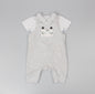 Boys 2pc s/s dungaree+t-shirt zebra rib (0-6 Months) (PK6) E13307