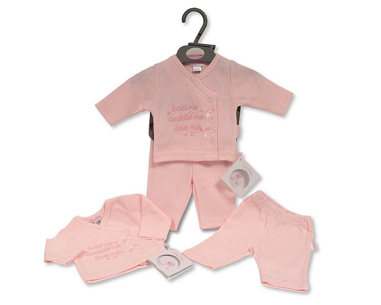 Premature Baby Girls 2 pcs Set - Hold Me (3-8lbs) (PK6) PB-20-606P