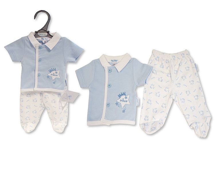 Premature Baby Boys 2 pcs Set - Prince (3-5lbs) (PK6) Pb-20-625