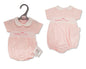 Premature Baby Girls Romper with Smocking and Bows - Cuddle Me (3-5 to 5-8Lbs) (PK6) Pb-20-637