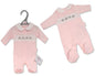 Premature Baby Girls Sleepsuit with Smocking and Bow- Elephant (3-5 to 5-8Lbs) (PK6) Pb-20-654