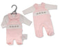 Premature Baby Girls Sleepsuit with Smocking and Bow - Elephant (3-5 to 5-8Lbs) (PK6) Pb-20-656