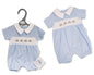 Premature Baby Boys Romper with Smocking - Elephant (3-5 to 5-8Lbs) (PK6) Pb-20-657