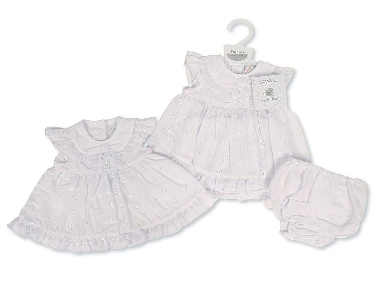 Premature Baby Dress with Embroidery (3-8 LBS) (PK6) PB-20-706