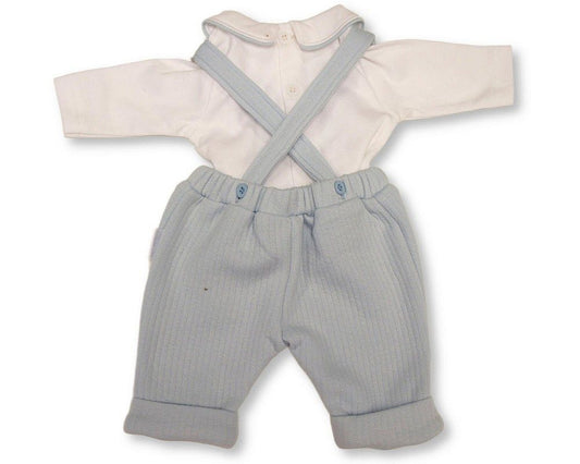 Premature Baby Boys 2 pcs Dungaree Set - Little Prince (PK6) (3-8lbs) PB-20-741