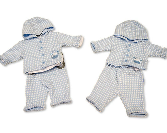Premature Baby Boys Hooded 3 pcs Set - Giraffe (PK6) (NB-6m) PB-20-743