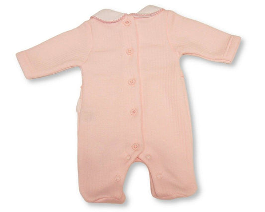Premature Baby Girls All in One with Smocking - Little Princess (PK6) (NB-6m) PB-20-751