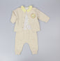 Boys 3pc jacket set pointelle jungle (0-6 Months) (PK6) E13306