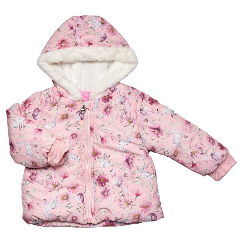Baby Padded Microfibre Jacket -Floral (6-24) 04JTC9211