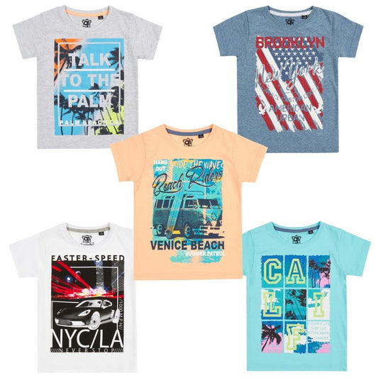 Infant Boys Printed T shirts (2-6 Years) (Pk40) 11C141