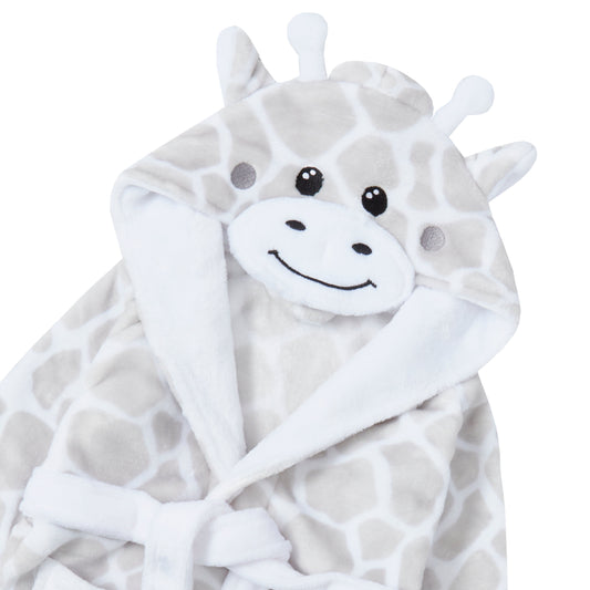Baby Embossed All Over Print Zebra Hooded Dressing Gown (6-24 Months) (PK6) 18c539
