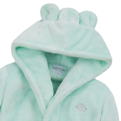 BABY MINT HOODED DRESSING GOWN (6-24 MONTHS) (PK5] 18C715