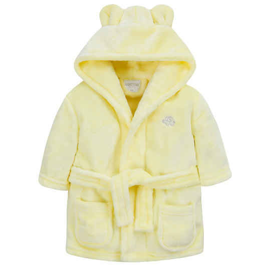 Boys Lemon Super Soft Hooded Dressing Gown (6-24 Months)-18C716 pk5