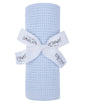 Baby Gift Soft Handle Blue Cellular Blanket 19C189-B - Kidswholesale.co.uk