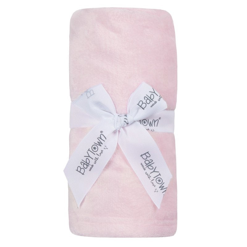 Plain Pink Baby Luxury Soft Feel Plush Blanket (70x90cm) 19C237