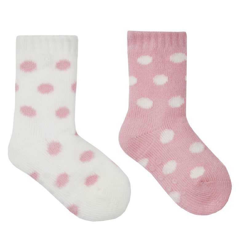 Girls One Pack Socks with Gripper- 0-2.5 to 3-5.5 (44B844) - Kidswholesale.co.uk