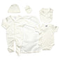 Baby Girls 5pc Gift Set - Plain Ecru - 0-3M (45JTC8873)
