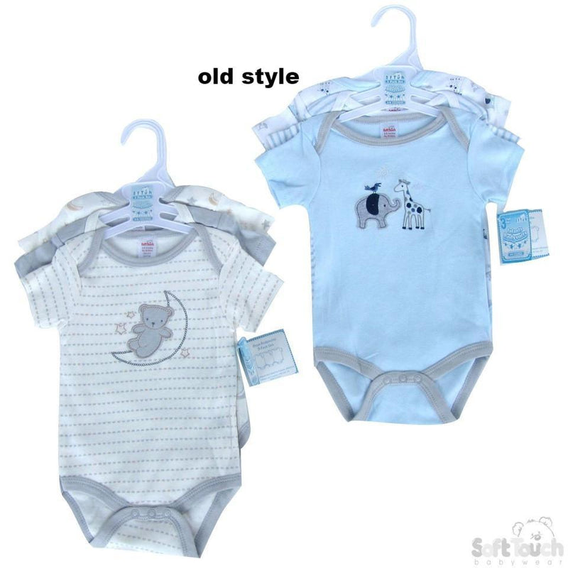 BOYS 3 PACK BODYSUITS: BG46 - Kidswholesale.co.uk