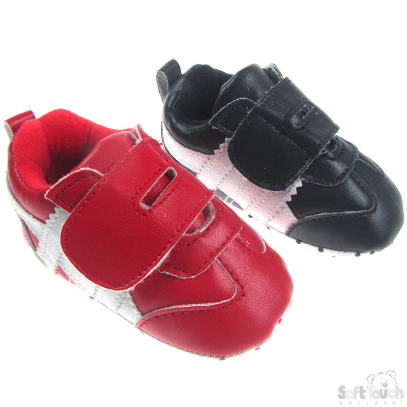 BOYS PU TRAINERS: (B1369)