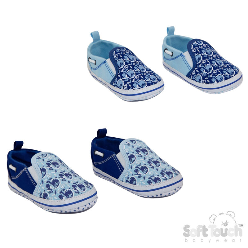 Dinosaur Print Slip On Shoes (6-15 Months) (PK6) B2286