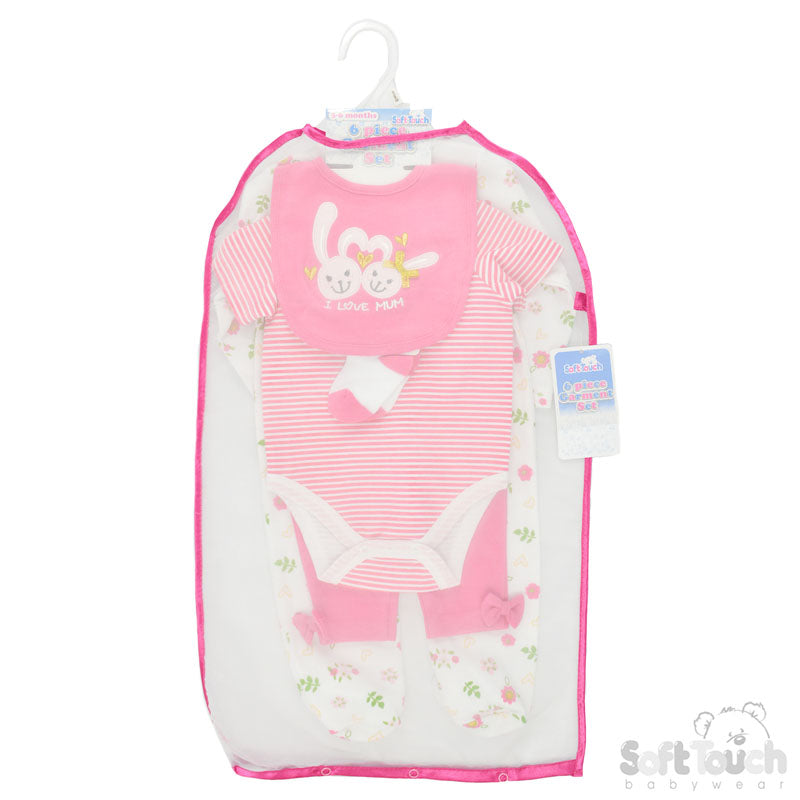 GIRLS 6 PIECE GARMENT GIFT SET: BG308