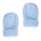 Small Blue 'Cheveron' Mittens (NB-12 Months) BM10-B-SM - Kidswholesale.co.uk