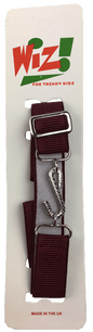 Kids Elastic Snake Belt: Burgundy - Kidswholesale.co.uk